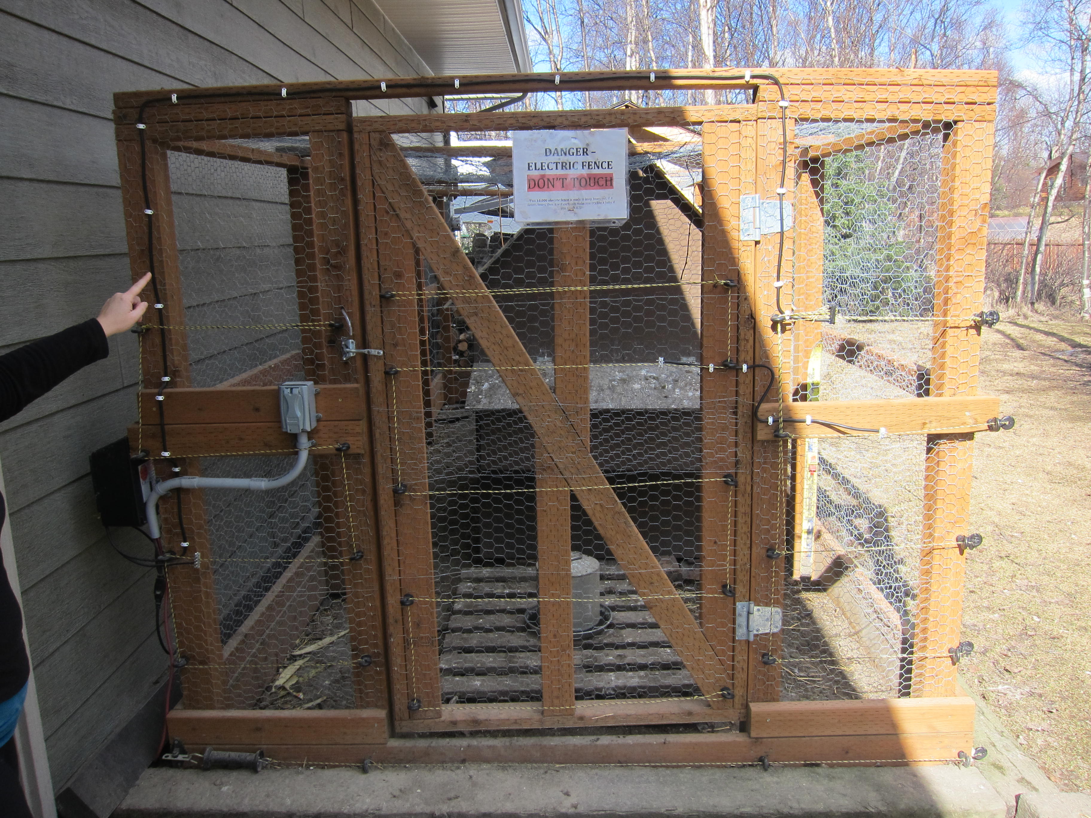 electric bear fence chicken coop
