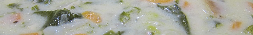 kale and white cheddar soup