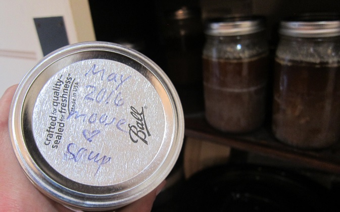 moose heart soup glass jar